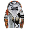 Maxcorners Rooster King Camo In Snow All Over Printed Hoodie