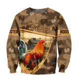 Maxcorners Rooster All Over Printed Hot Unisex Deluxe Hoodie