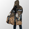 Maxcorners White Rooster King Camo All Over Printed Hoodie