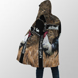 Maxcorners Rooster King Camo Fiead All Over Printed Hoodie