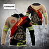 Maxcorners Personalized Firefighter Holding A Hammer 3D Shirt