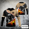 Maxcorners Personalized Firefighter In A Fire 3D Shirt