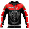 Maxcorners Personalized Firefighter 3D Red Shirt