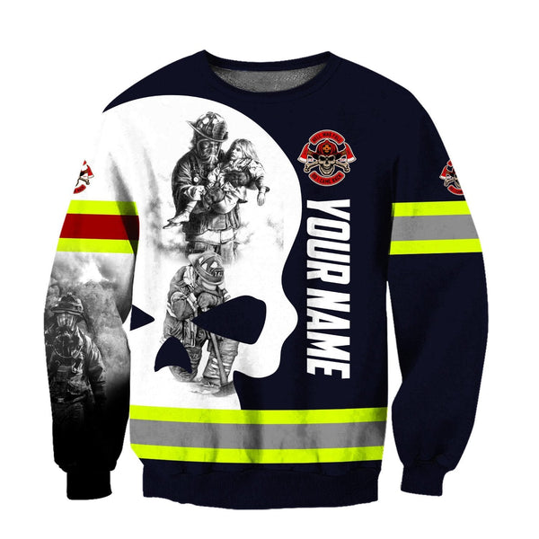 Maxcorners Personalized Firefighter In Black-And-White Photographs 3D Shirt