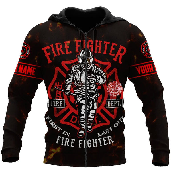 Maxcorners Personalized Firefighter Mystery 3D Shirt