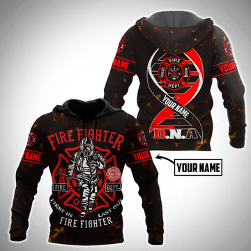 Maxcorners Personalized Firefighter Mystery 3D Shirt