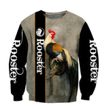 Maxcorners Rooster Unisex Deluxe Simple Hoodie