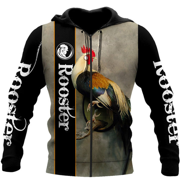 Maxcorners Rooster Unisex Deluxe Simple Hoodie