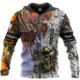 Maxcorners Deer Hunter 3D Over Printed Hoodie