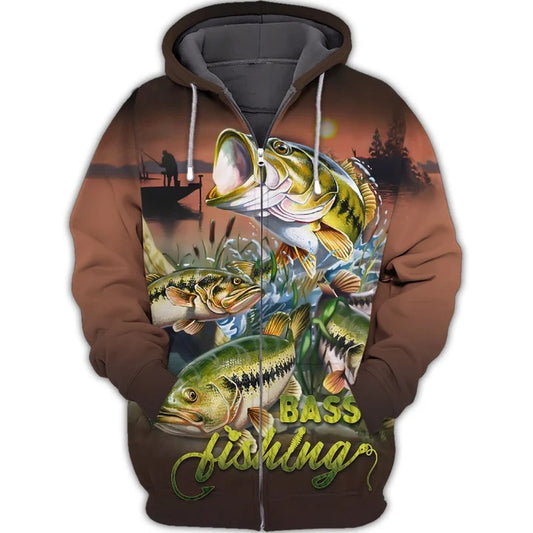 Maxcorners Bass Fishing 3D Shirt