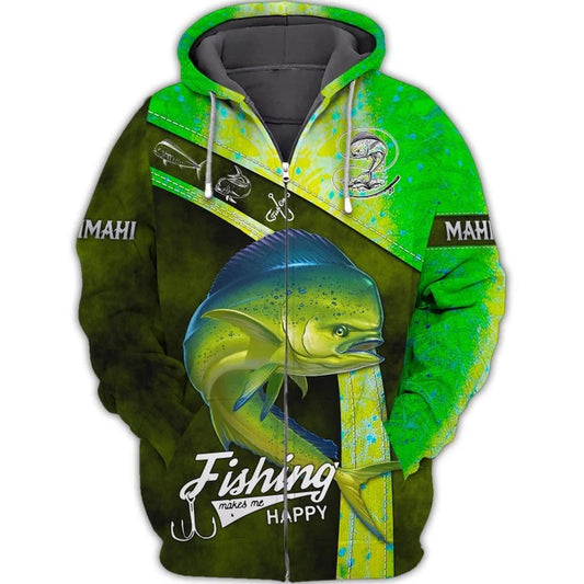 Maxcorners Mahi Mahi Fishing 3D Shirt