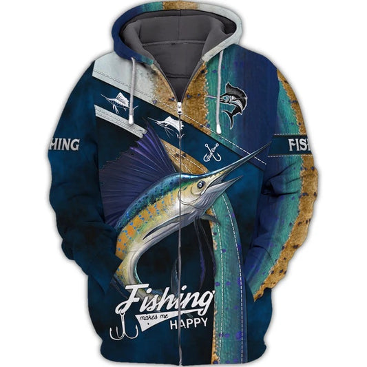 Maxcorners Marlin Fishing 3D Shirt