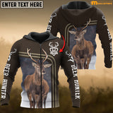 Maxcorners Deer Hunting Personalized Name 3D Over Printed Hoodie